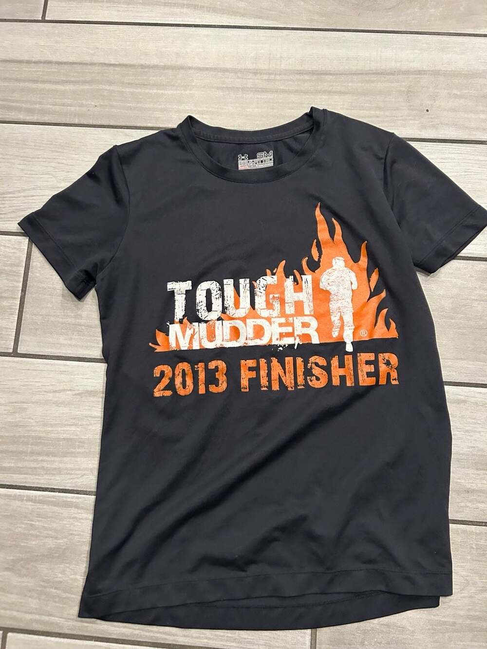 Under Armour Tough Mudder 2013 Finisher T-Shirt Black small